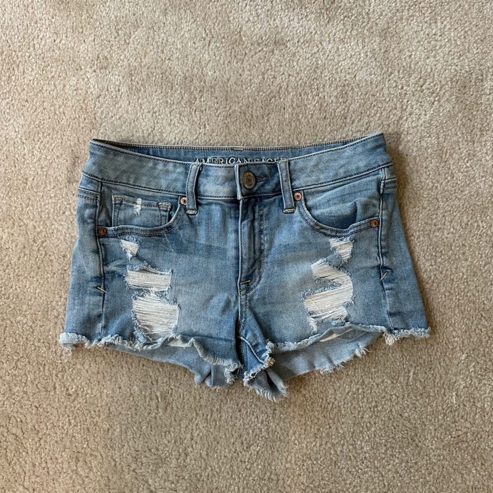 American Eagle outfitters distressed, jean shorts - Picture 1 of 8